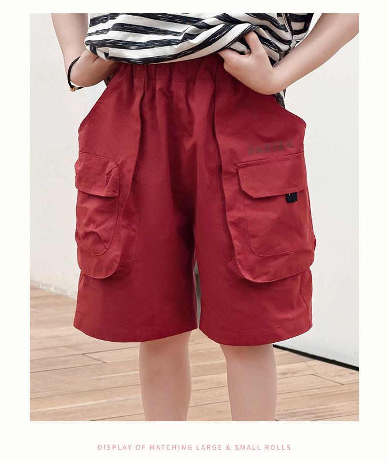 Large 26 New Summer Boys  Workwear Style Casual Shorts - American Retro 4XL красный