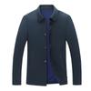 Autumn New Middle-aged and Elderly Men's Jacket Dad Jacket Long Button Coat Male Loose Large Size Jacket