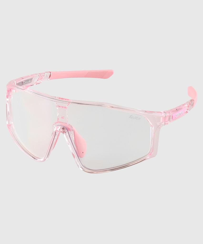Tuditeo Sports Running Goggles Iter Sunglasses C8 Photochromic Pink/Clear Frame Pink