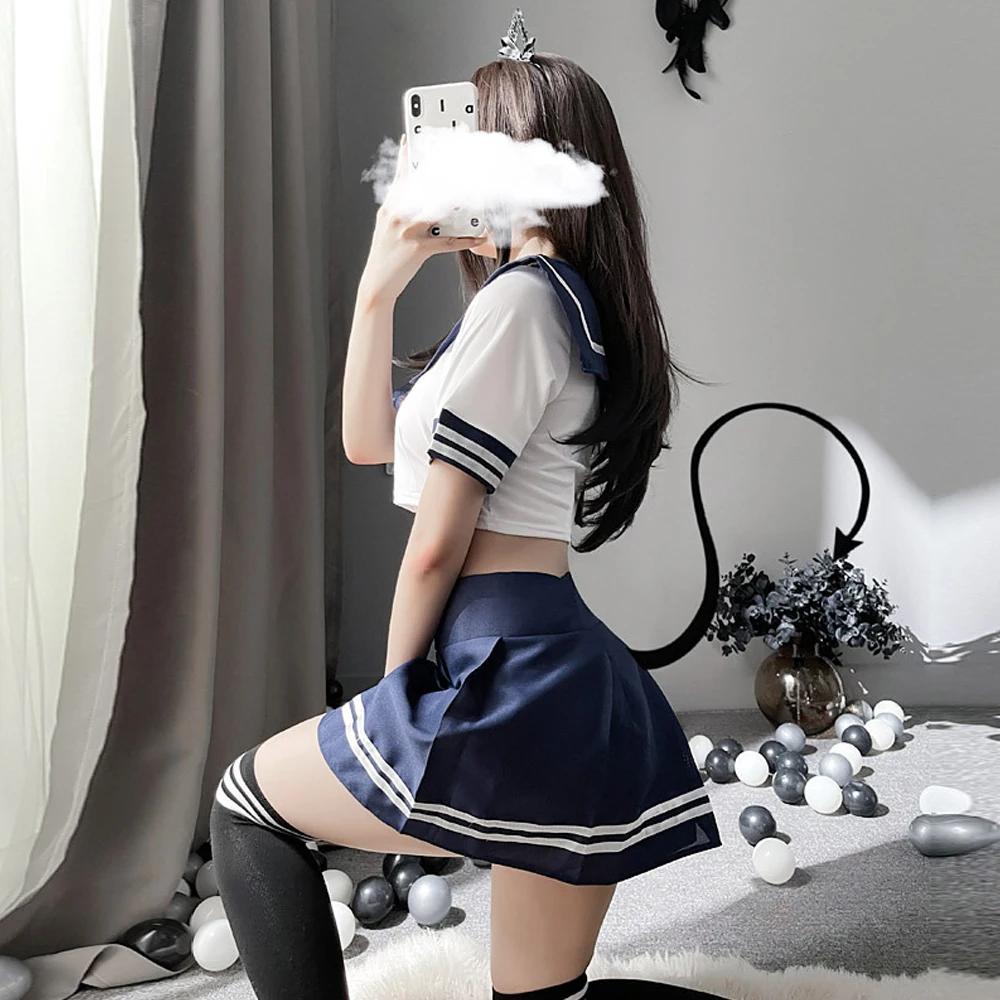 Sexy Costume Exotic Underwear Cosplay Costumes Women's Sexy Cosplay Nurse Student Uniform SchoolGirl Jk Lingerie Role Play