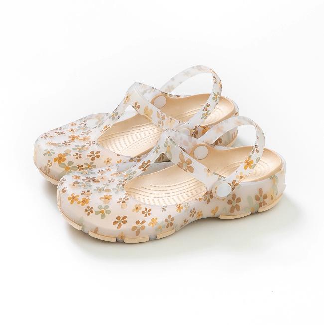 New high-value and comfortable EVA hole shoes for women to wear in summer, beach sandals with thick soles and soft soles, stepping on shit