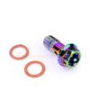 Motorrad Bremsleitungen Bremssattel Universal M10X1.25/1.0mm Banjo Schrauben Bunte Motorrad Ölnippel Schrauben Öl Schrauben