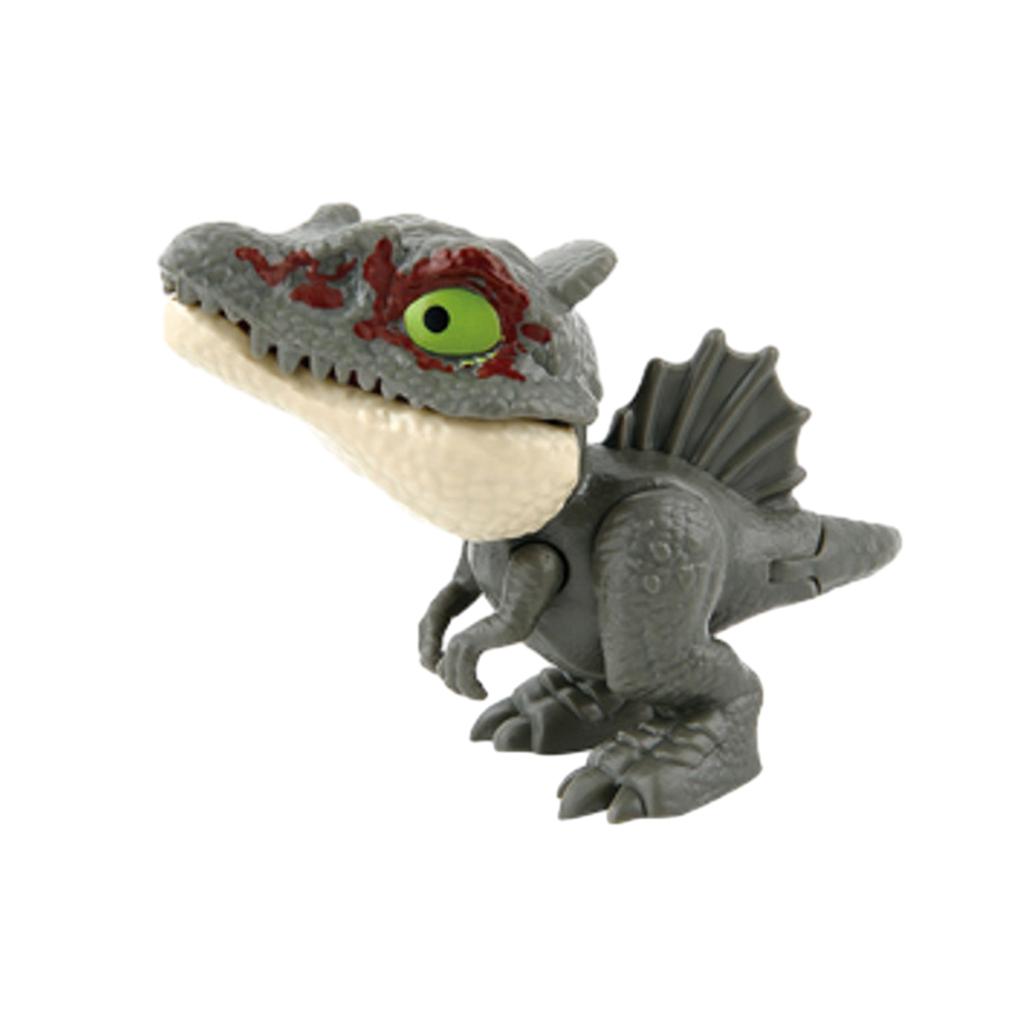 Snap On Dinosaur Finger Puppet Toy Action Figure Model Animal Children Joint Dinosaur Figurine Kids Interactive Toy
