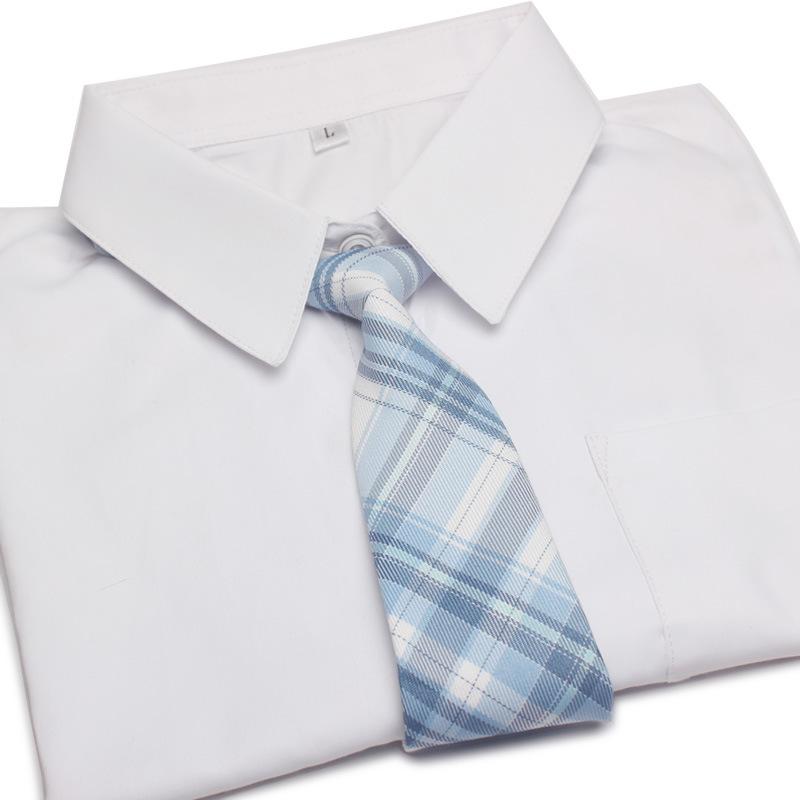 

Женские клетчатые галстуки JK в японском стиле, галстук для униформы Jk, симпатичные костюмы с галстуком Gravatas, милый простой галстук для ленивого студента