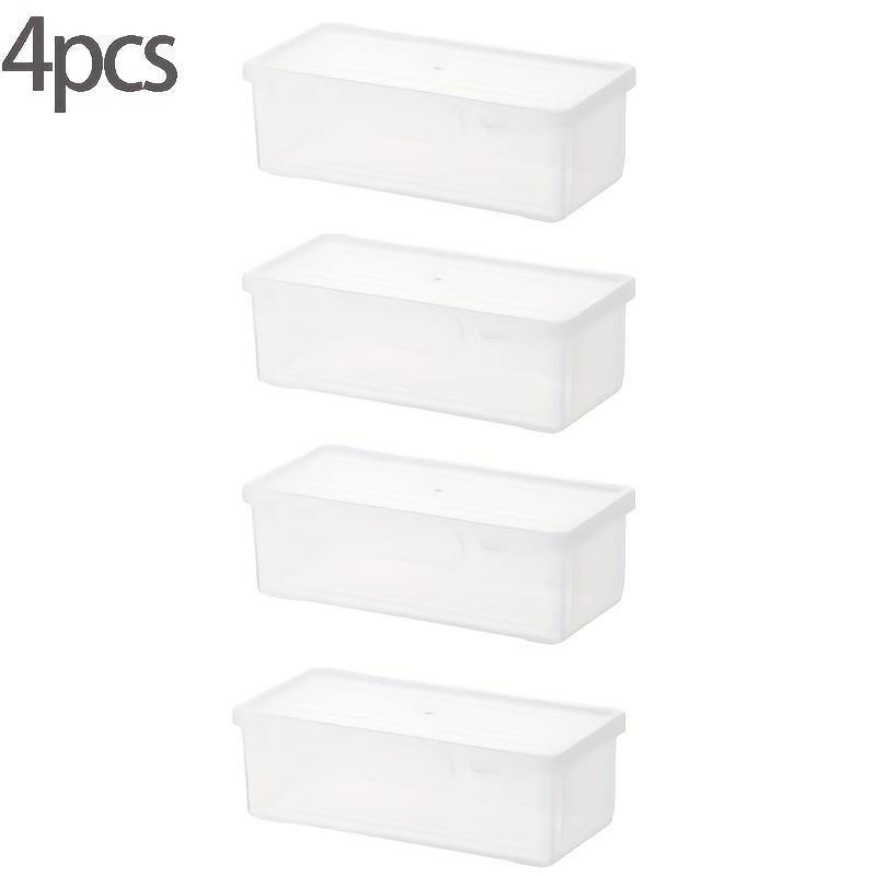 

4 шт. Прозрачные пластиковые ящики для хранения - Идеально подходят для кистей для макияжа, ручек, карандашей и школьных принадлежностей, Идеальны для организации предметов первой необходимости на столе и художественных принадлежностей 4pcs