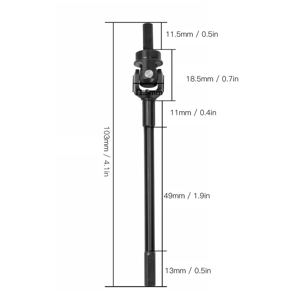 Front Universal Drive Shaft Fit for SCX10‑AXI03004 Axial Capra UTB 1/10 RC Car