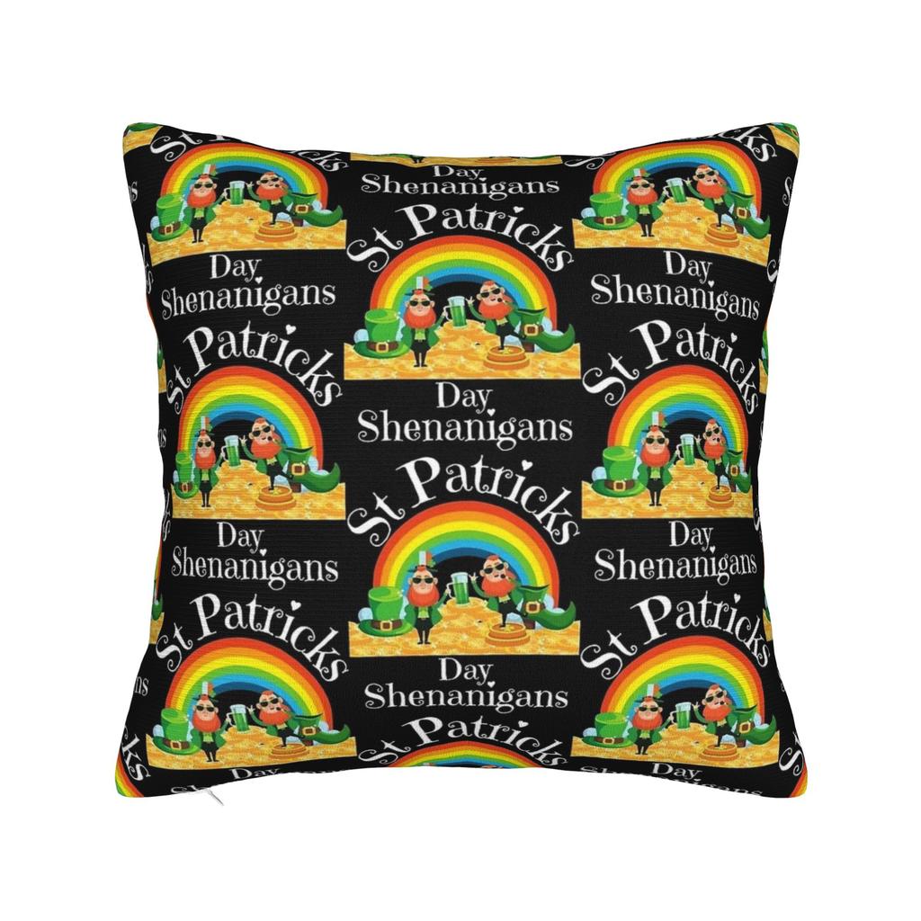 St Patricks Day (4) Pillow Case Comfy Pillow Cover Cute Funny Pillowcases For Living Room Bed Chair