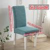 Jacquard Leaf Stripe Chair Cover For Dining Room Wedding Banquet Stretchy Water Repellent Chair Protector Chair Slipcover
