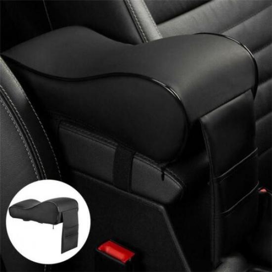 Car Armrest Pad Cover Auto Center Console Box Cushion PU Leather Mat Accessory