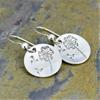 Cao Shi Simple Retro Dandelion Earrings - Ladies' Round Court Style Dangles