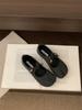 Retro Gray Split-toed Pig's Trotters Women's 2025 Spring and Autumn New Shallow Mouth Design Single Shoes Fashion Mary Jane Shoes