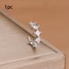 1Pc Simple Square Zircon Earcuff Clips On Earring for Women Girls No Fake Piercing Cartilage Earrings Ear Ring Without Hole