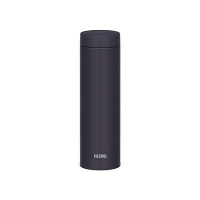 Thermos Vacuum Insulated Travel Mug 480ml Midnight Black Easy Clean Fewer Parts Secure Screw Type Drip-resistant Packing Shape Stainless Bottle M-BK