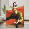 Nicolas Cage Meme Flannel Blankets Soft Throw Blanket for Bedroom Airplane Travel Novelty Bedspread Sofa Bed Cover