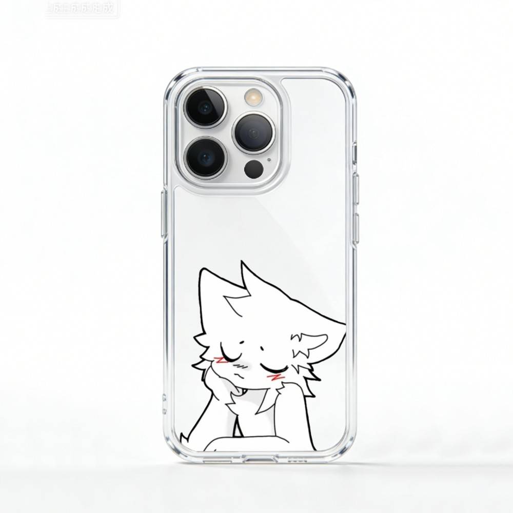 B-Boykisser F-Furry C-Cute   Phone Case For iPhone 17 16 15 14 13 12 11 Mini Pro Max Plus Transparent Cover