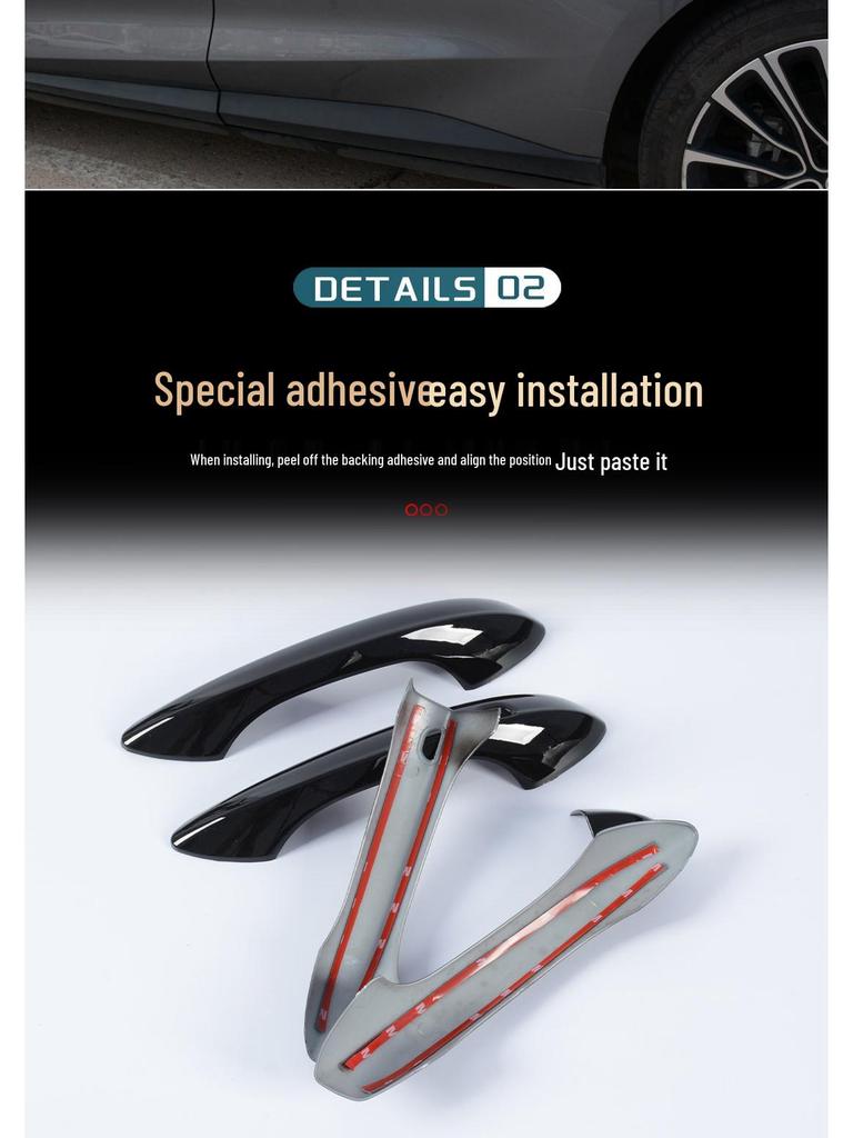 MG4 Car Door Handle Stickers: Fits 26 Models, Decorative and Protective Cover