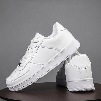 Little White Shoes Men's Shoes Breathable Versatile Sports Casual Couple Board Shoes Large Size Force One Skateboard Shoes