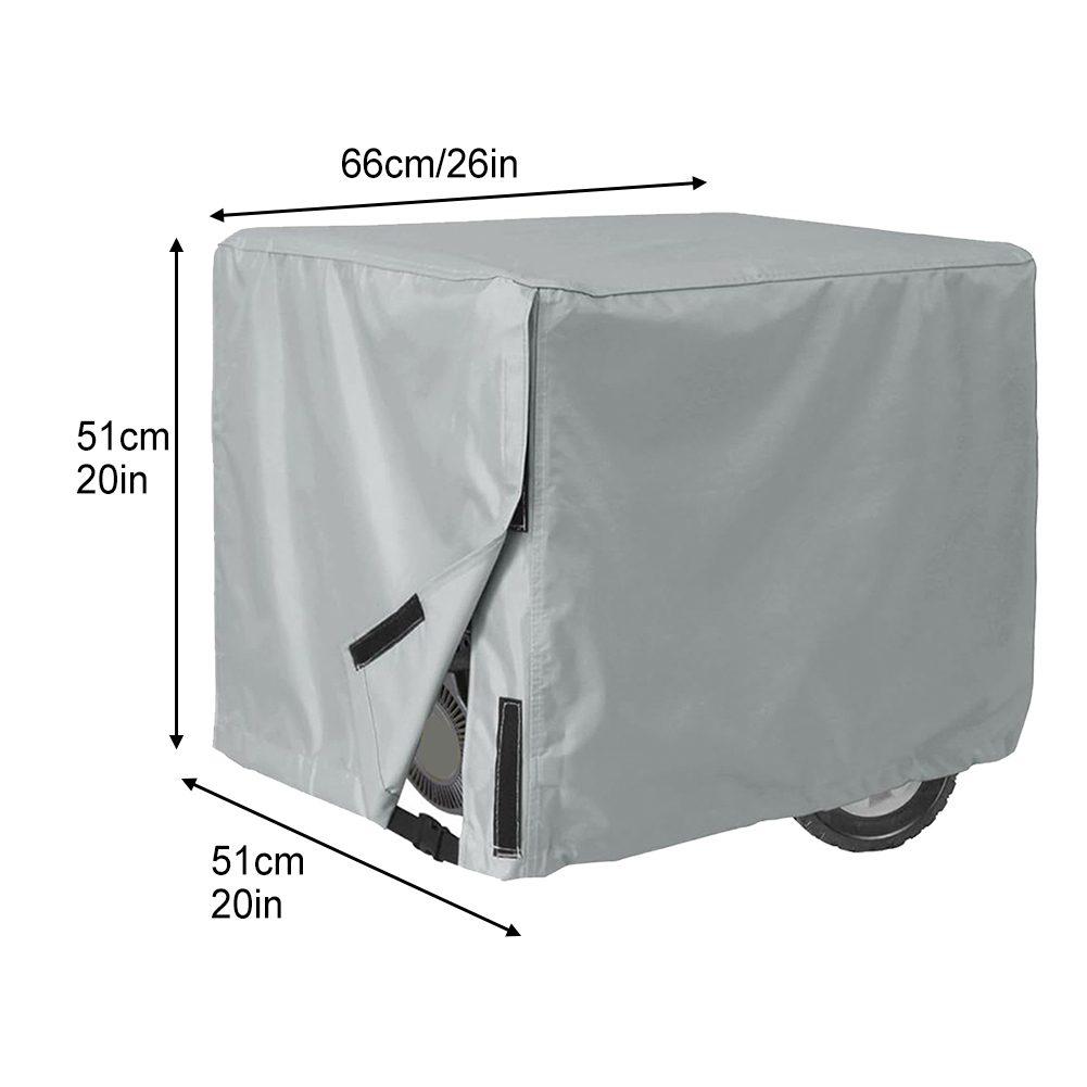 Campinggebrauch Wasserdichte Generatorabdeckung Wetterfeste Abdeckung Generator Wetterschutz Elastische Saumschnur 600D Polyestergewebe