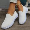 Fashion Women's Spring New Style Fashion Mesh Non-slip Thick Sole Women's Loafers Daily Leisure Outdoor Walking Ladies Sports Shoes