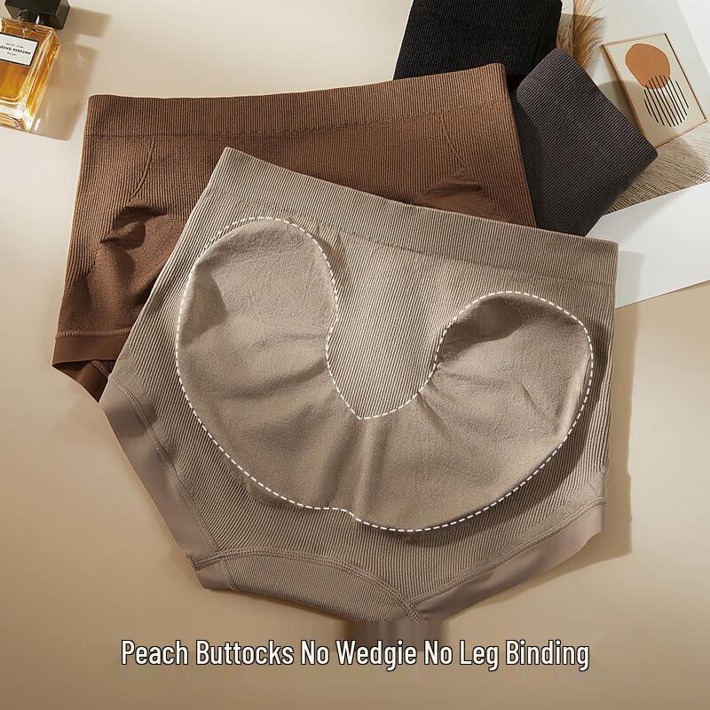 Maoren Women's Mid-High Waist Tummy Control Briefs 4-Pack