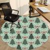 1pc Christmas Wrapping Office Round Rug, Non-slip, Soft and Durable Office Rug for Interior Decoration, Perfect for Office, Beautiful Decoration Yy260