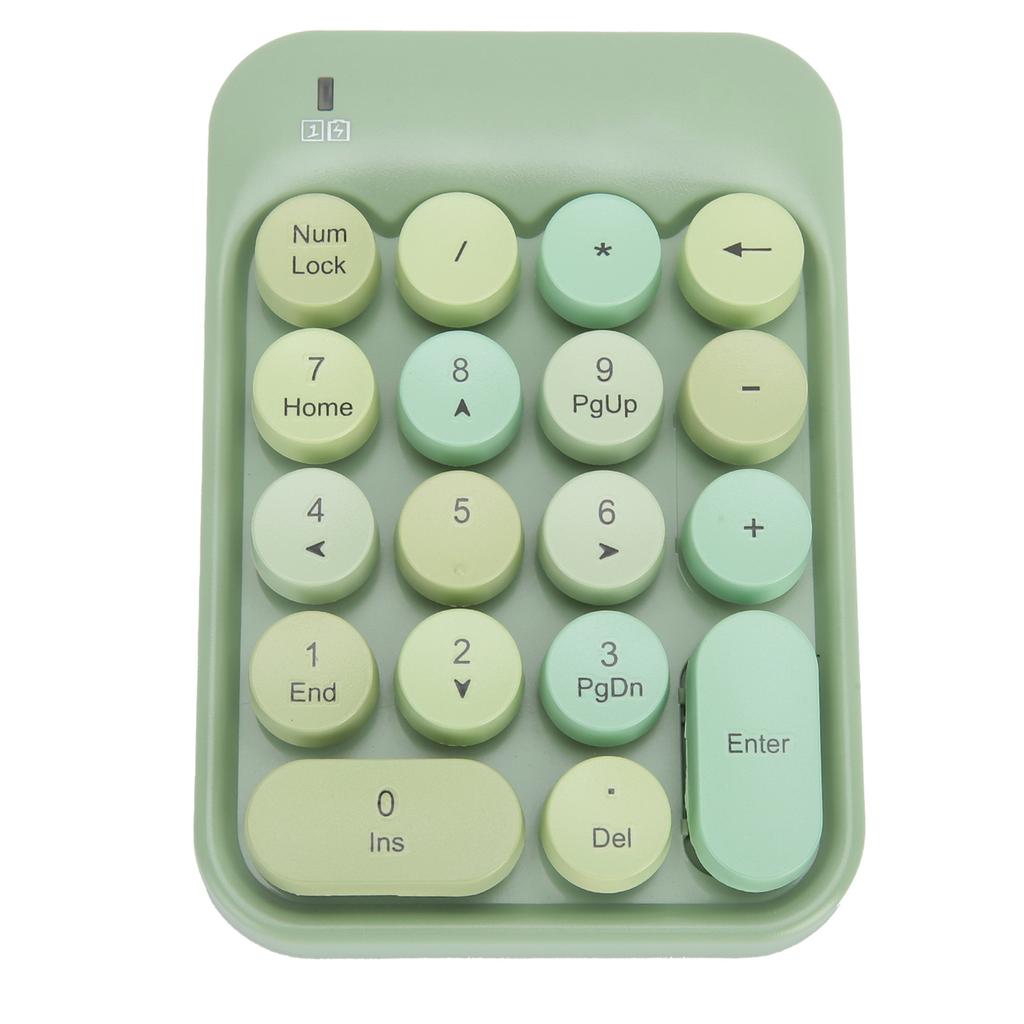 Wireless Numeric Keyboard Chocolate Keycap for Game Direction Switching AK18 2.4G
