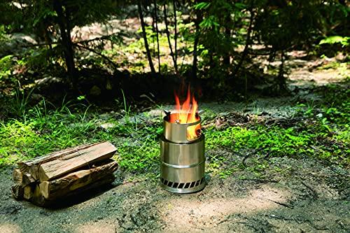 Takeda Corporation CSL21-19 High-Power Camping Stove for BBQ and Outdoor Use, Silver, 19.2 x 19.2 x 31cm (Large)