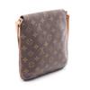 Used LOUIS VUITTON Musette Salsa Short Strap Monogram Shoulder Bag M51258 PVC Coated Canvas Leather Brown Used Wo