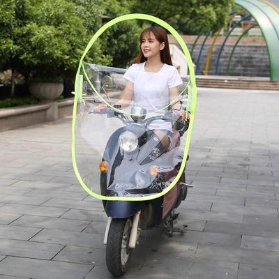 Klare HD-Windschutzscheibe: Elektroauto, Fahrrad & Motorrad - Winter Wasserdicht, Regen- & Winddicht, Vergrößert