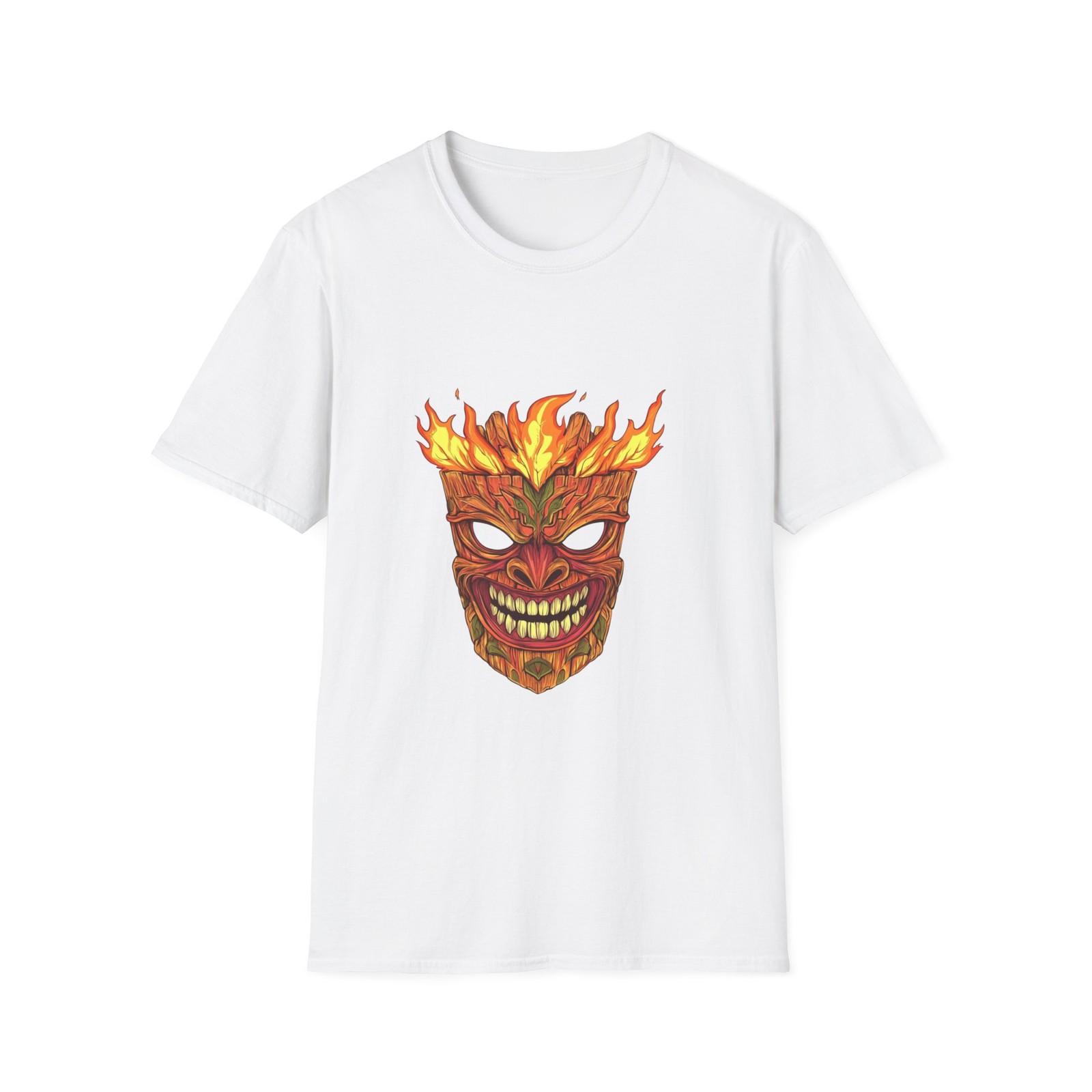 

Vibrant Tribal Mask Unisex Softstyle T-Shirt, Boho Tee, Festival Wear, [...] 5XL різнокольоровий