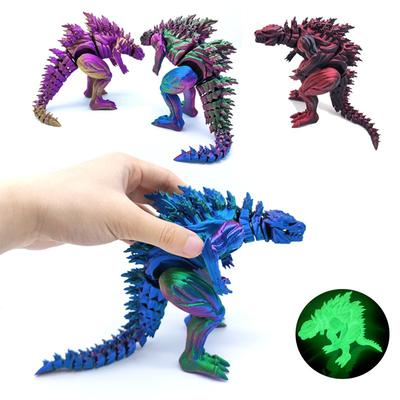 Dinozaur Mięśniowy Figurka Akcji Drukowana 3D Mini Zabawki Figurka Potwora Model Przegubowy Ruchomy Obracany Ozdoba na Biurko Prezent dla Dzieci