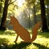 Rustic Metal Fox Stake Garden Sculpture Outdoor Yard Art Lawn Decoration Unique Gift