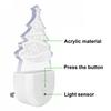Night Light Christmas Tree Shape Projection 3D Effect Energy-Saving 0.5W LED Night Lamp Holiday Decor