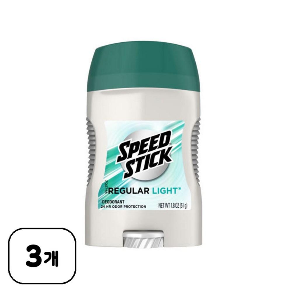 USA Portable Deodorant Men's Speedstick Regular Light 51g 3 Pcs