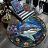 Cartoon Print Round Area Rug,Carpet Rug for Living Room Bedroom Sofa Playroom Decor,Non-slip Floor Mat
