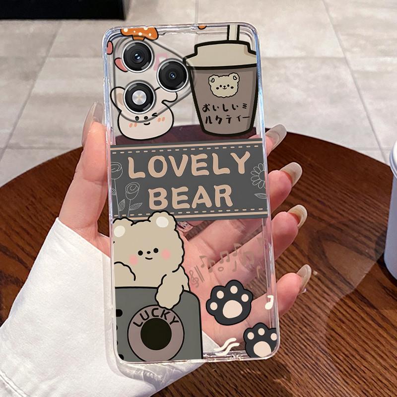 Casing For Honor 400 Lite Case ABR-NX1 Aesthetic Fashion Cute Cat Soft Silicone Back Cover Honor 400Lite Transparent Phone Case