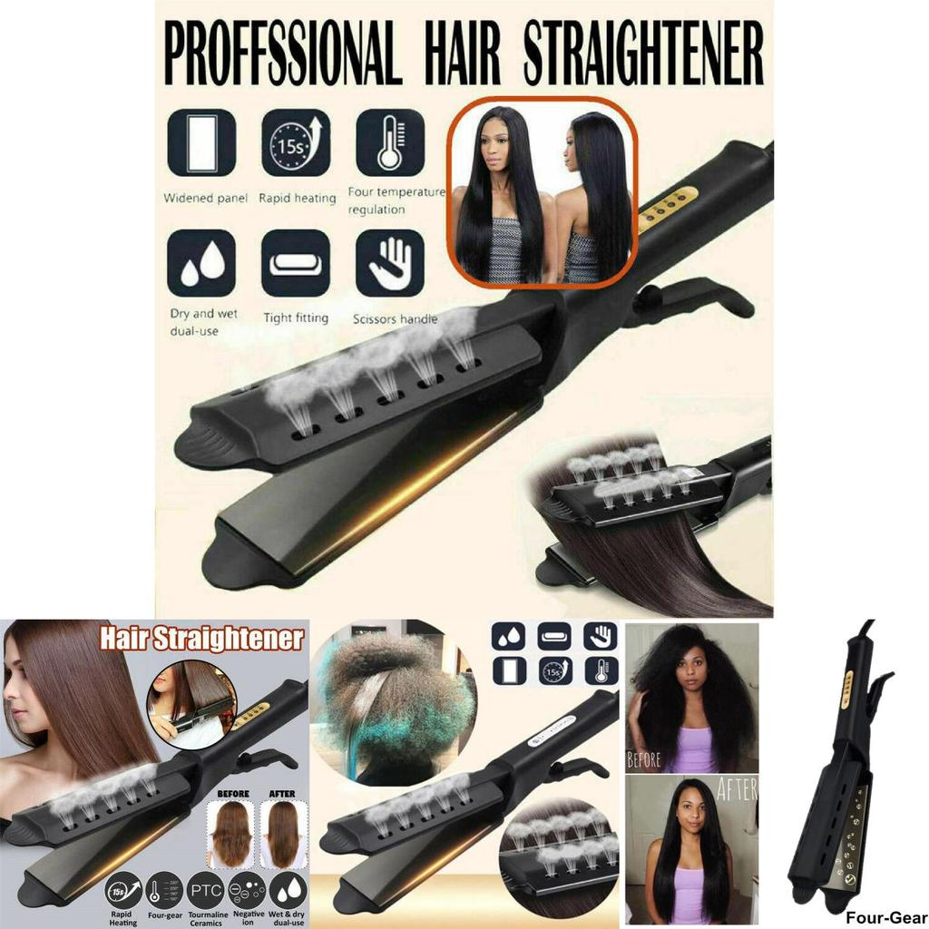 Professional Uk Tourmaline Ionic Flat Iron For Silky Straight Hair