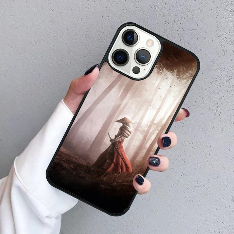 Samurai Phone Case For iPhone 17 Air 16 Pro Max 15 14 Plus 12 13 Soft Bumper Shell Cover Coque