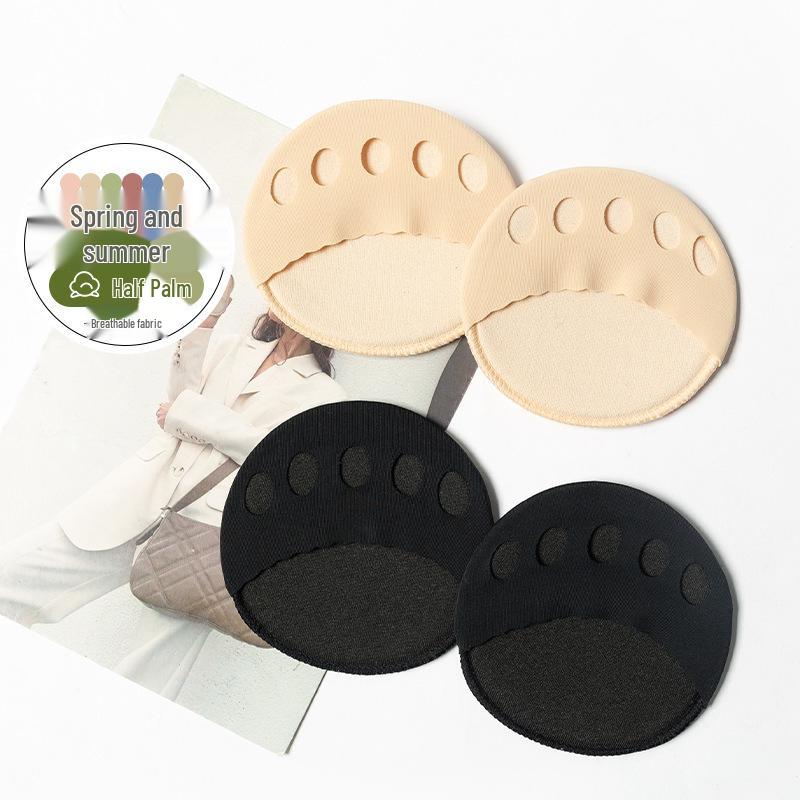 New Women's Breathable Half-Palm Five-Finger Toe Socks - Invisible Pads