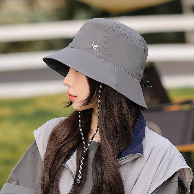 Outdoor Hiking Hat Women'S Summer Cycling Sun Protection Sun Hat Quick Drying Breathable Mesh Sun Hat Bucket Hat