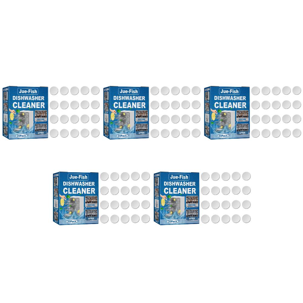 1-10pack Dishwasher Cleaner Strong Oil Stain Removal Descaling Detergent Tablets Kitchen Cleaning Tools Dishwasher Cleaning