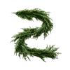 Christmas Realistic Norfolk Pine Wreath Artificial Pine Greenery Garland Christmas Holiday Seasonal Interior Home Decor Valve