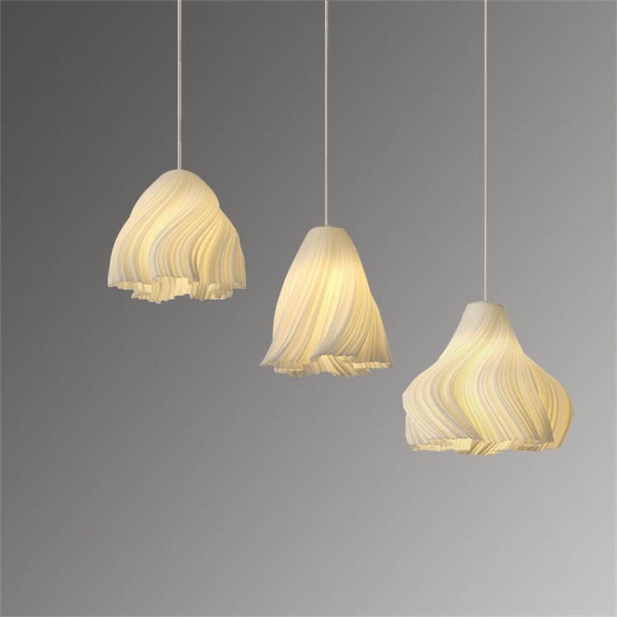 Modern 3D Printing Kitchen Bar LED Pendant Lights Bedroom Bedside Chandelier Bedroom Study Restaurant Island Cafe Hanging Light