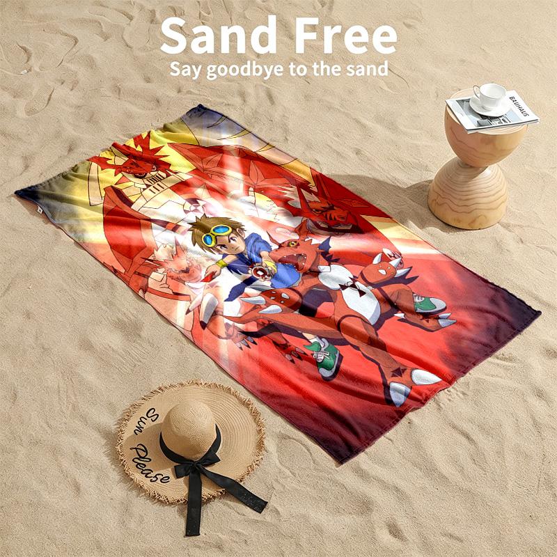 Digimon Beach towels also serve as bath towels summer essential a musthave for the outdoors the beach and the pool