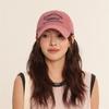 Solid Color Embroidery Letter Baseball Cap Cotton Peaked Cap Apparel Accessories Sun Hat  Girl