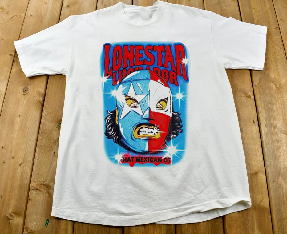 

Lonestar Luchador That Mexican OT Album Cotton Tee S to 5XL T-shirt Unisex T-Shirt M