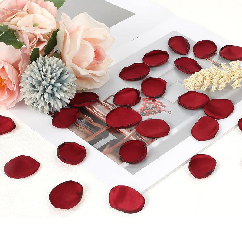 50/100/200Pcs 3.5cm Artificial Flowers Fabric Rose Petals Flower for Wedding Aisle Centerpieces Table Party Favors Home Decor