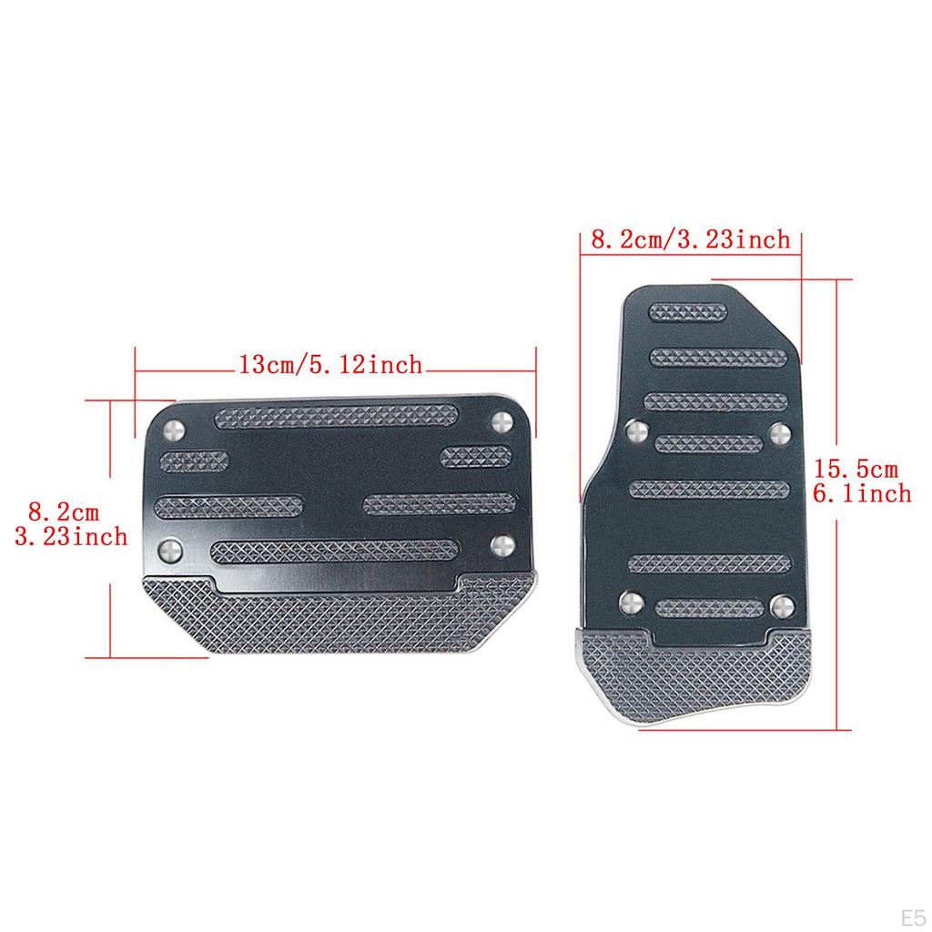 Set di 2 Copripedale Freno Accessori per Auto Facile Installazione Sostituzione Diretta del Veicolo