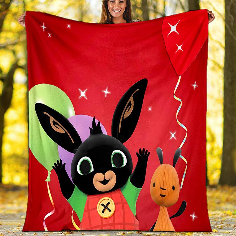 Bing printed throw blanket—lightweight,soft,warm;versatile blanket for all seasons—perfect as &air-conditioning throw,nap blanket