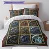 Cartoon Pattern Bedding Quilt Set Quilt Cover Pillowcase Home Decoration Birthday Gift (1 * Duvet Cover + 2 * Pillowcase, Without Core)